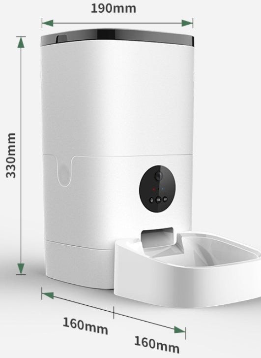HKM-930835 Large Capacity Smart Pet Automatic Feeder with Food Tray - 1.6 Gallon Capacity