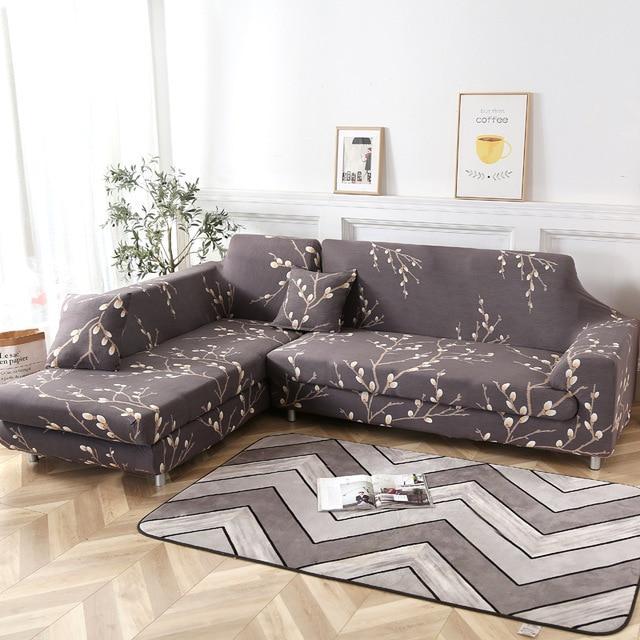 HKM-931027 Modern Stretch Kaleidoscope Sofa Cover - Elastic, Durable, and Stain-Resistant Fabric 보호하는 커버