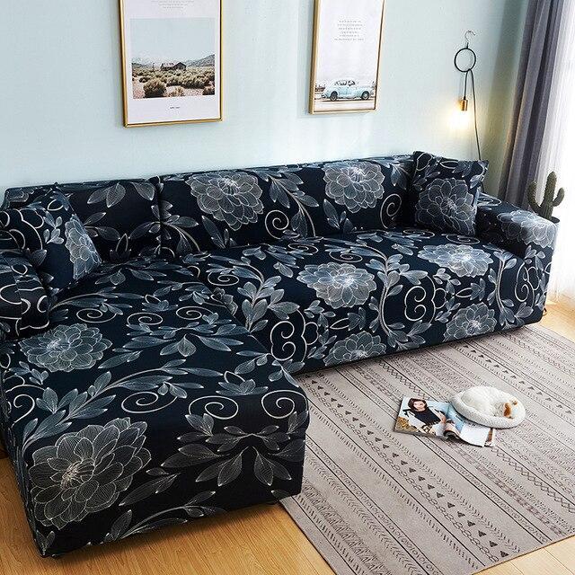 HKM-931027 Modern Stretch Kaleidoscope Sofa Cover - Elastic, Durable, and Stain-Resistant Fabric 보호하는 커버