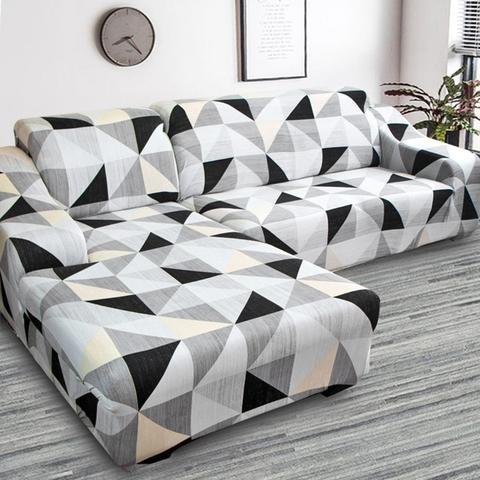 HKM-931027 Modern Stretch Kaleidoscope Sofa Cover - Elastic, Durable, and Stain-Resistant Fabric 보호하는 커버