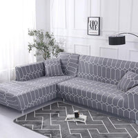 HKM-931027 Modern Stretch Kaleidoscope Sofa Cover - Elastic, Durable, and Stain-Resistant Fabric 보호하는 커버