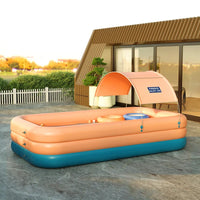 HKM-931219 Automatic Inflatable Rectangular Tanning Tub Pool - 210x150x58cm Water Spa