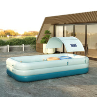 HKM-931219 Automatic Inflatable Rectangular Tanning Tub Pool - 210x150x58cm Water Spa