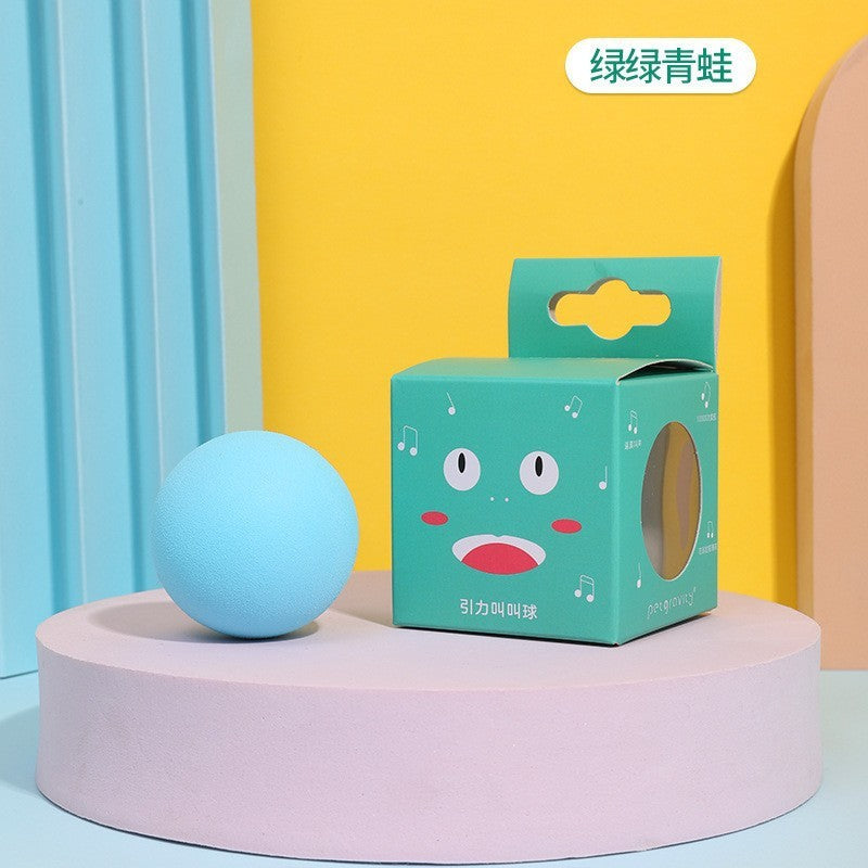 HKM-931411 Interactive Ball Smart Cat Toys, Plush Electric Catnip Training Toy, Kitten Touch Sounding Pet Product, Squeak Toy