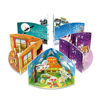 HKM-931539 3D Educational Cardboard Animal Puzzle for Children 2-4 Years, DIY Building Blocks, 51-100 Pieces