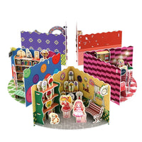HKM-931539 3D Educational Cardboard Animal Puzzle for Children 2-4 Years, DIY Building Blocks, 51-100 Pieces