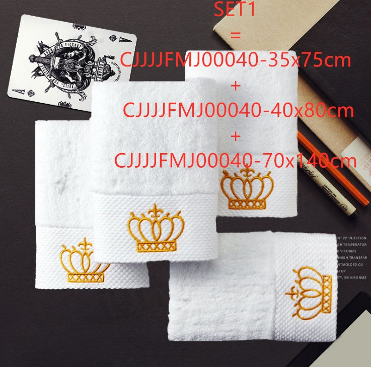 HKM-931539 Custom Embroidered Cotton Towel for Hotels and Spas - Luxurious Bath Towel