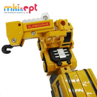 HKM-931603 Die-Cast Transformation Truck Alloy Deformation Crane Toy for Kids ages 2-7
