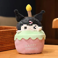 HKM-931795 Cute Cartoon Birthday Cake Plush Toy Doll for Kids with Music Candle Light Feature - Soft, Comforting 11CM-30CM