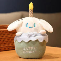 HKM-931795 Cute Cartoon Birthday Cake Plush Toy Doll for Kids with Music Candle Light Feature - Soft, Comforting 11CM-30CM