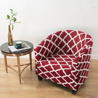 HKM-931859 Universal Small Semicircle Sofa Cover in Striped Design – Modern Polyester Dust Cover – 65x90cm