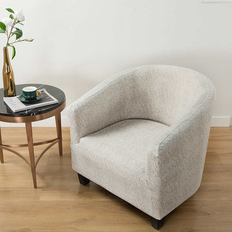 KTX-931859 Universal Small Semicircle Sofa Cover in Striped Design – Modern Polyester Dust Cover – 65x90cm