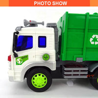 HKM-931923 Friction-Operated 1:16 Scale Garbage Truck Toy for Kids Ages 2-13