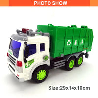 HKM-931923 Friction-Operated 1:16 Scale Garbage Truck Toy for Kids Ages 2-13