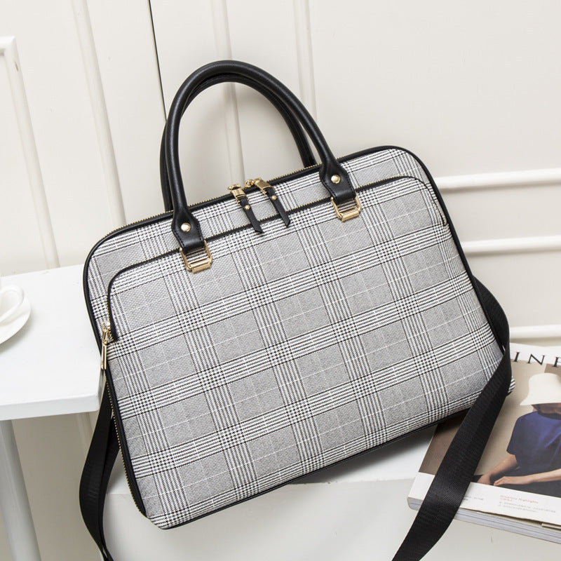 HKM-931987 Stylish Portable Synthetic Leather Computer Bag for Business and Travel