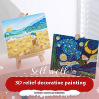 HKM-932051 Three-Dimensional Handmade Gypsum Relief Painting DIY Set for Ages 0-3