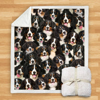 HKM-932115 Modern Printed Flannel Blanket for Dogs - Available in Two Sizes (120x150, 150x200)