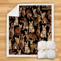 HKM-932115 Modern Printed Flannel Blanket for Dogs - Available in Two Sizes (120x150, 150x200)