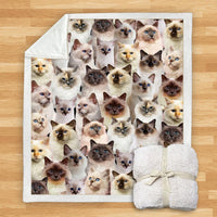 HKM-932115 Modern Printed Flannel Blanket for Dogs - Available in Two Sizes (120x150, 150x200)