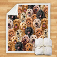 HKM-932115 Modern Printed Flannel Blanket for Dogs - Available in Two Sizes (120x150, 150x200)