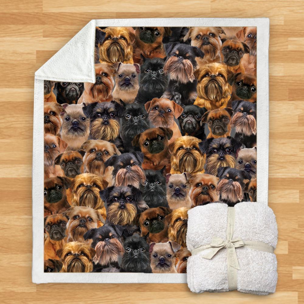 HKM-932115 Modern Printed Flannel Blanket for Dogs - Available in Two Sizes (120x150, 150x200)