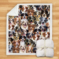 HKM-932115 Modern Printed Flannel Blanket for Dogs - Available in Two Sizes (120x150, 150x200)