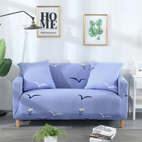 HKM-932435 Plant and Flower Pattern Stretch Sofa Cover - Multiple Sizes Available