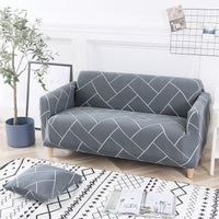 HKM-932435 Plant and Flower Pattern Stretch Sofa Cover - Multiple Sizes Available