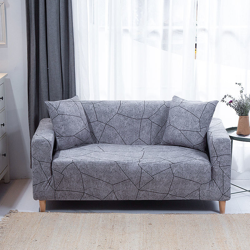HKM-932435 Plant and Flower Pattern Stretch Sofa Cover - Multiple Sizes Available