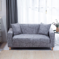 HKM-932435 Plant and Flower Pattern Stretch Sofa Cover - Multiple Sizes Available