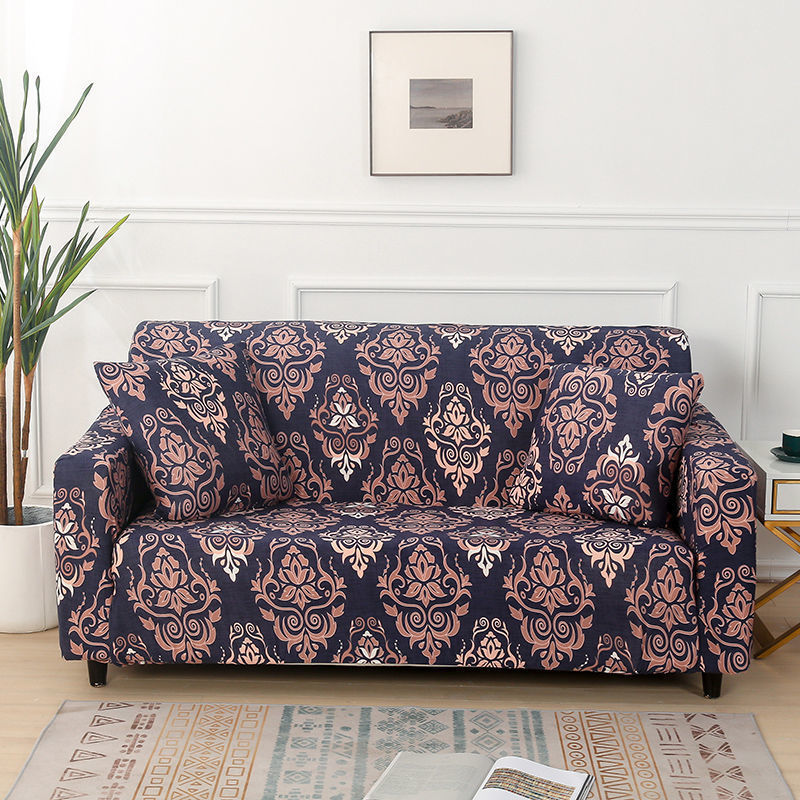HKM-932435 Plant and Flower Pattern Stretch Sofa Cover - Multiple Sizes Available