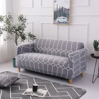 HKM-932435 Plant and Flower Pattern Stretch Sofa Cover - Multiple Sizes Available