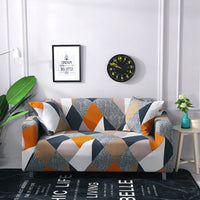 HKM-932435 Plant and Flower Pattern Stretch Sofa Cover - Multiple Sizes Available
