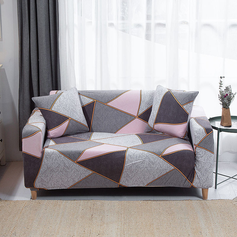 HKM-932435 Plant and Flower Pattern Stretch Sofa Cover - Multiple Sizes Available