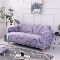 HKM-932435 Plant and Flower Pattern Stretch Sofa Cover - Multiple Sizes Available
