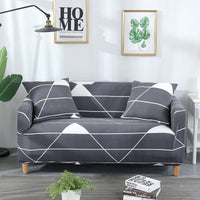 HKM-932435 Plant and Flower Pattern Stretch Sofa Cover - Multiple Sizes Available