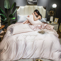 HKM-932435 Silk Lyocell Fiber Ice Silk Quilt Set for 2.0m Bed - 4 Pieces