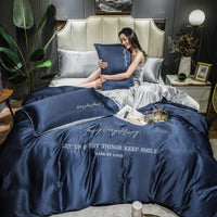 HKM-932435 Silk Lyocell Fiber Ice Silk Quilt Set for 2.0m Bed - 4 Pieces