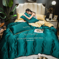 HKM-932435 Silk Lyocell Fiber Ice Silk Quilt Set for 2.0m Bed - 4 Pieces