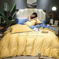 HKM-932435 Silk Lyocell Fiber Ice Silk Quilt Set for 2.0m Bed - 4 Pieces