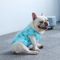 HKM-932627 Lightweight Cotton Casual Vest for Dogs and Cats in Blue - Sizes S to 3XL