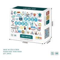 HKM-932691 1000 Piece Educational Jigsaw Puzzle for Adults and Children - Cartoon Design, Brain Development Tool