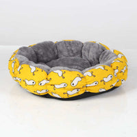 HKM-932947 Calming Donut Pet Bed for Small and Medium Dogs and Cats - Round Fluffy Accommodations for Indoor Use