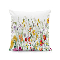 HKM-933011 Nordic Style Ink-Painting Plum Blossom Yellow Flower Cushion Cover 45x45cm