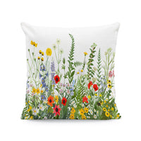 HKM-933011 Nordic Style Ink-Painting Plum Blossom Yellow Flower Cushion Cover 45x45cm