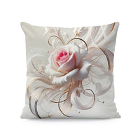 HKM-933011 Nordic Style Ink-Painting Plum Blossom Yellow Flower Cushion Cover 45x45cm