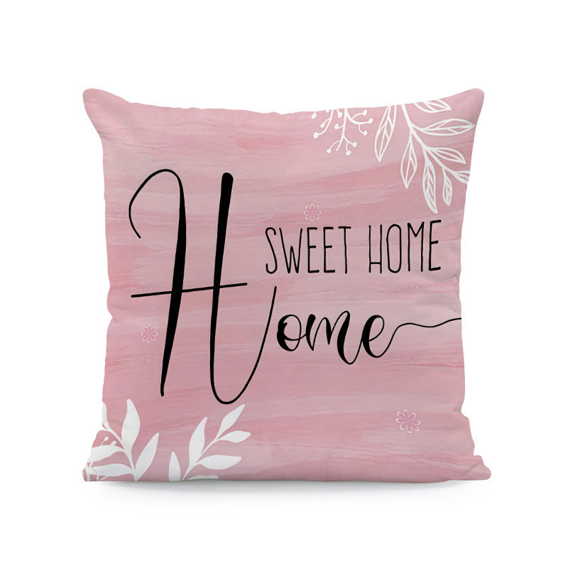HKM-933011 Nordic Style Ink-Painting Plum Blossom Yellow Flower Cushion Cover 45x45cm