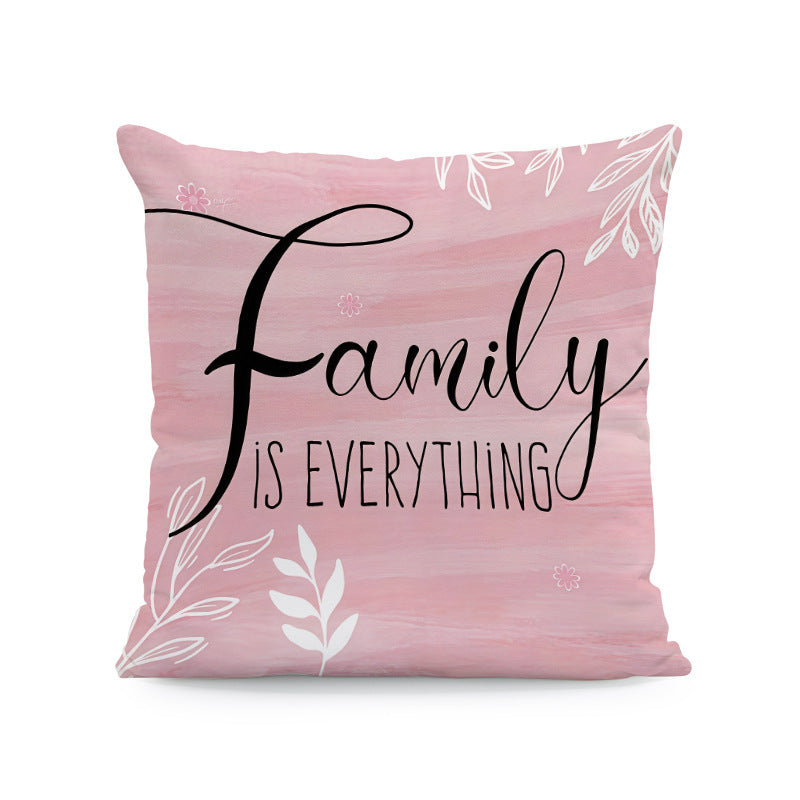 HKM-933011 Nordic Style Ink-Painting Plum Blossom Yellow Flower Cushion Cover 45x45cm