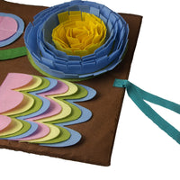 HKM-933075 Pet Sniffing Pad for Stress Relief, Garden Flowers Design, 45x75cm
