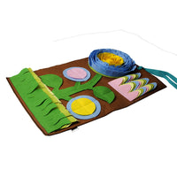 HKM-933075 Pet Sniffing Pad for Stress Relief, Garden Flowers Design, 45x75cm